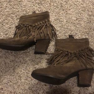 Suede booties
